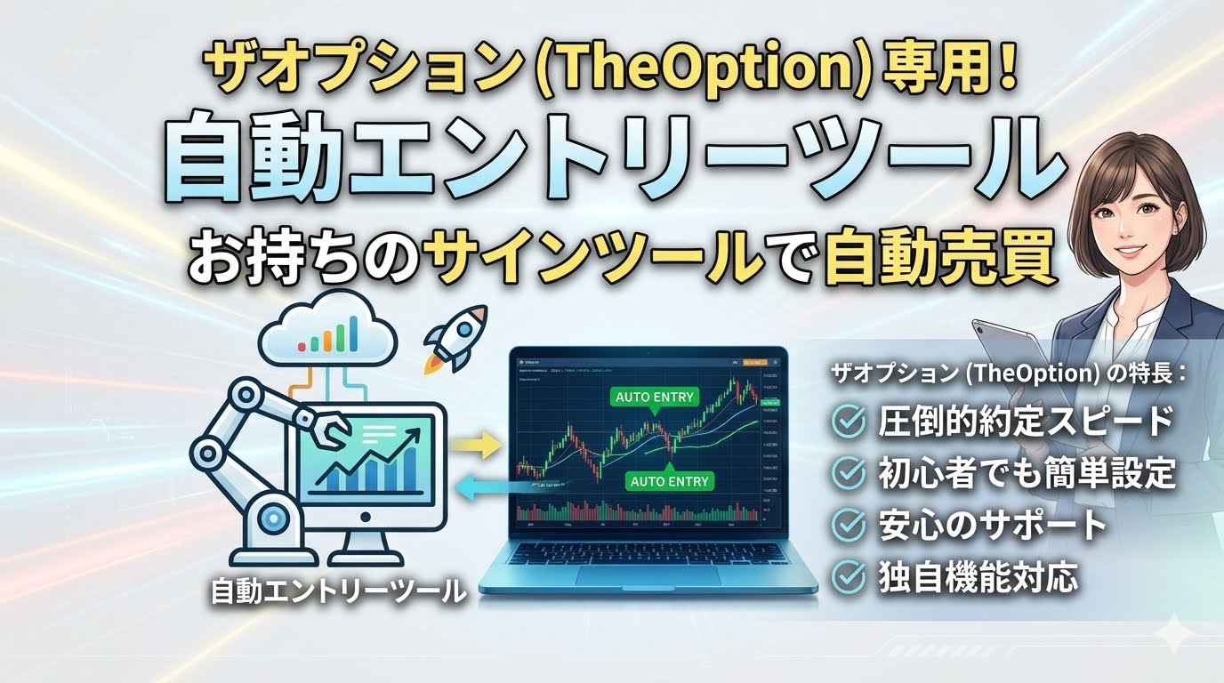 【ザオプション専用】自動売買ツール「mi_TheOption_AutoEntry」の特徴と導入ガイド