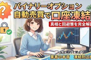 【開発者が解説】バイナリーオプションの自動売買ツールで口座凍結は本当？回避策を完全公開